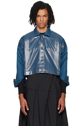 Blue Tucked Foil Jacket