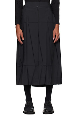 Black Solid Trousers