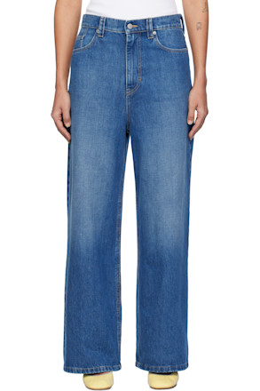 Blue Clara Wide-Leg Jeans