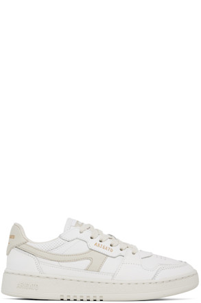 White & Beige Dice-A Sneakers