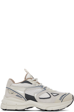 Beige & Gray Marathon Runner Sneakers