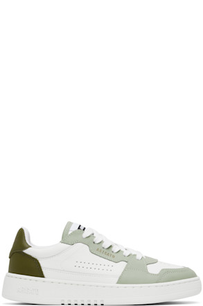 White & Green Dice Lo Sneakers