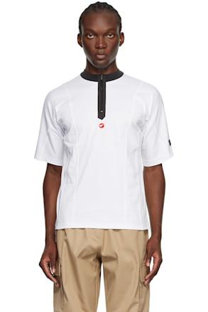 White Zip T-Shirt