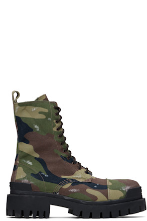Khaki Strike Boots