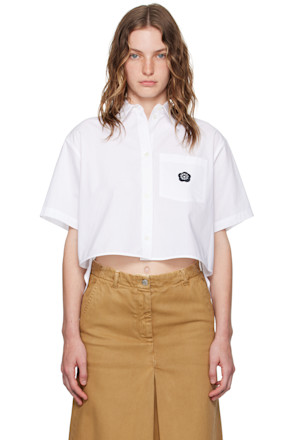 White Kenzo Paris Boke Flower 2.0 Shirt