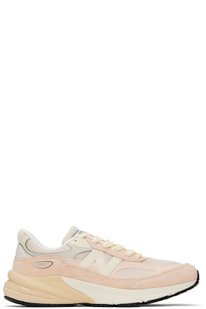 Pink & Beige 'Made in USA' 990v6 Sneakers