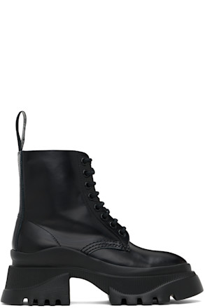 Black Platform Ankle Boots