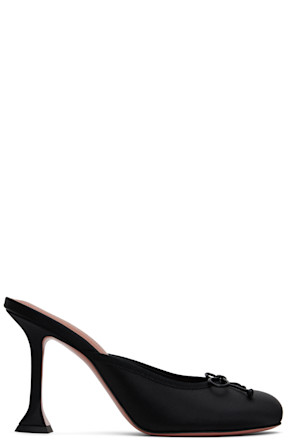 Black Lila Slipper 95 Heels