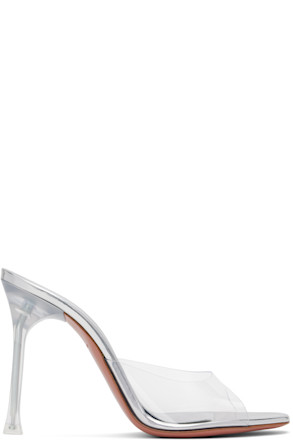 Transparent Alexa Glass Slipper 105 Heeled Sandals