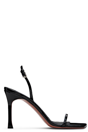 Black Maya Slingback Heeled Sandals