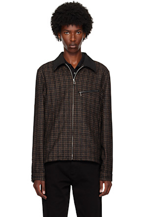 Brown & Black Check Jacket