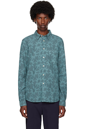 Blue Patterned Shirt