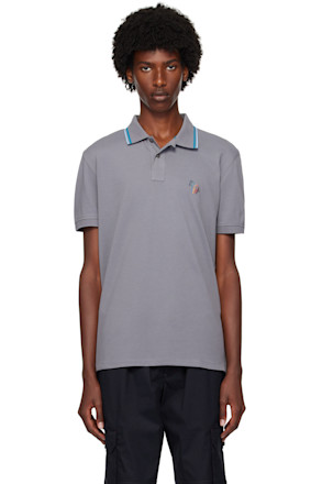 Gray Zebra Polo