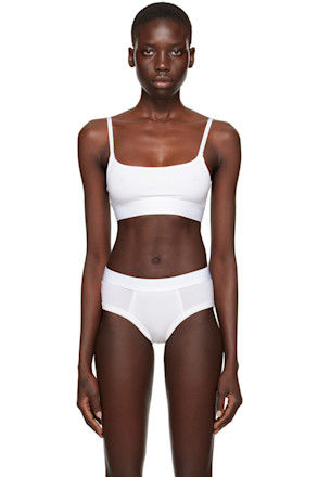 White Scoop Bralette