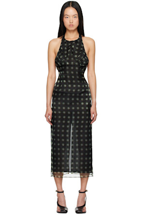 Black Zita Midi Dress