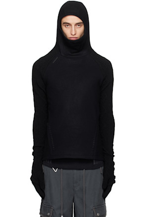 Black Techwool Hoodie & Gloves Set