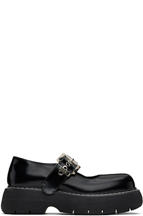 Black Chunky Mary-Jane Loafers