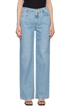 Blue 'Le Jane Wide Leg' Jeans