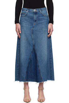 Blue 'The Dorothy' Denim Maxi Skirt