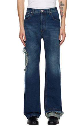 Blue Circle Window Jeans