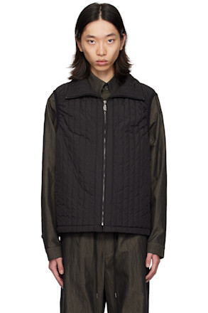 Black Quilted Vest