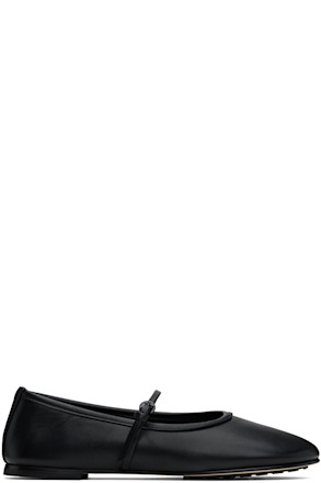 Black Balla Strap Ballerina Flats
