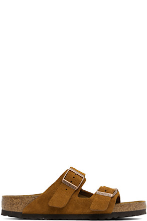 Tan Regular Arizona Soft Footbed Sandals