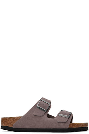 Purple Narrow Arizona Soft Footbed Sandals