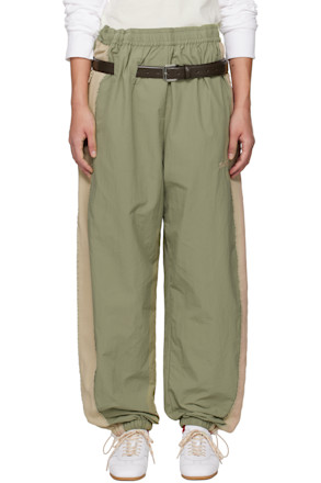 Khaki & Beige Rave Track Pants