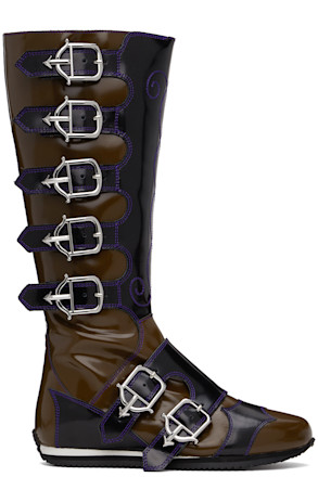 Black & Brown Stefanie Boots