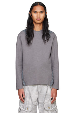 Gray Knotted Backpack T-shirt