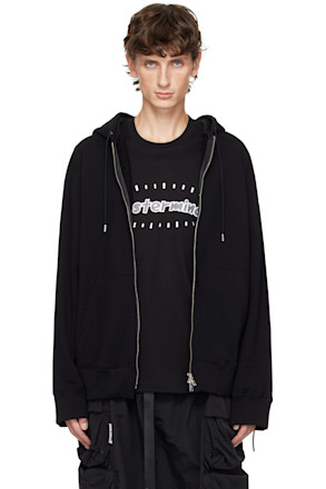Black Puzzle Full-Zip Hoodie