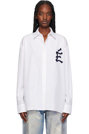 White Oversize 'The City' Shirt
