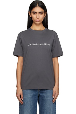 Gray 'Untitled' Regular T-shirt