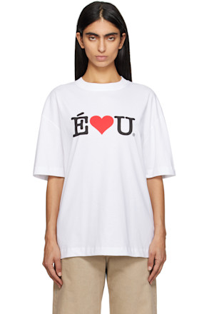 White 'ÉLU' Relax T-shirt