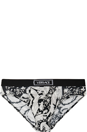 Gray & Black Low-Rise Briefs