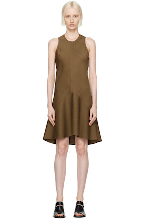 Khaki Shield Minidress