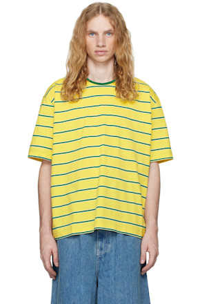 Yellow Striped Over T-shirt