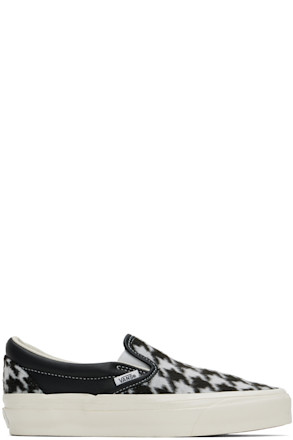 Off-White & Black Premium Slip-On 98 Sneakers
