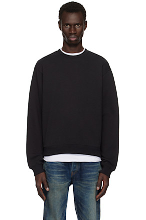 Black Beach Crew Sweatshirt
