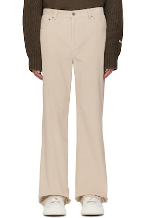 Beige Cotton Trousers