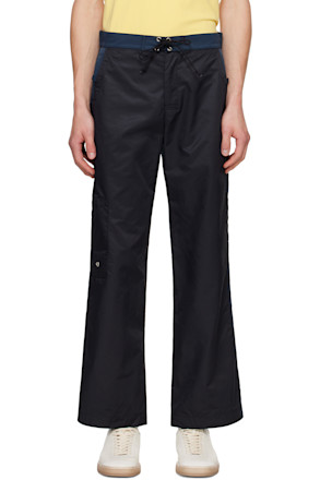 Black & Navy Cedric Trousers