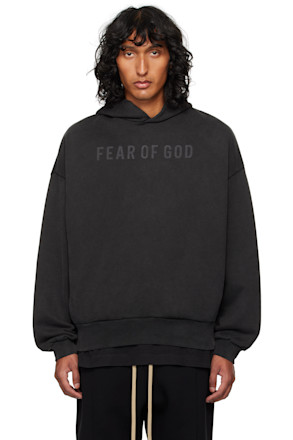 Black French Terry 'Fear of God' Hoodie