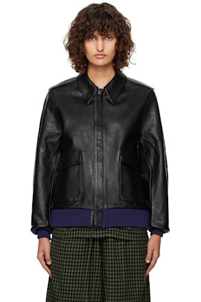 Black A-2 Leather Jacket