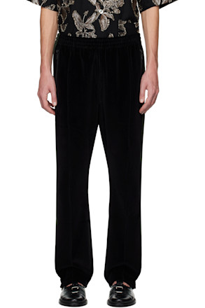 Black Narrow Track Pants