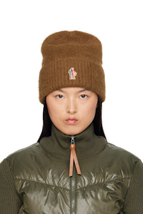 Brown Alpaca & Wool Beanie