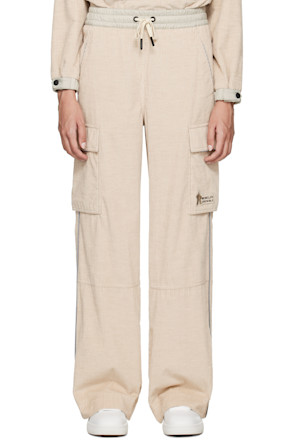 Beige Drawstring Lounge Pants