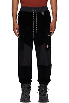 Black Corduroy Cargo Pants