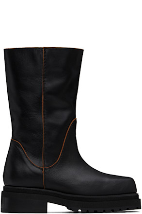 Black Stacked Boots