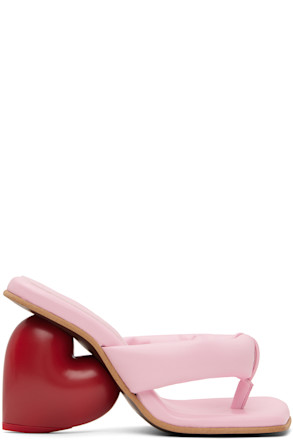 Pink & Red Love Mules